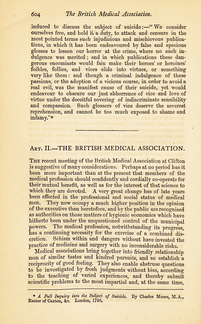 The British Medical Association.