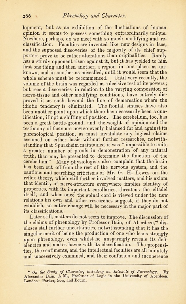 Phrenology and Character.