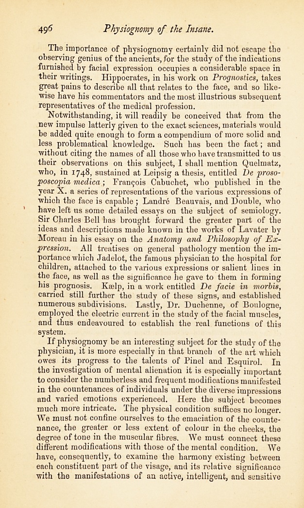 Physiognomy of the Insane.