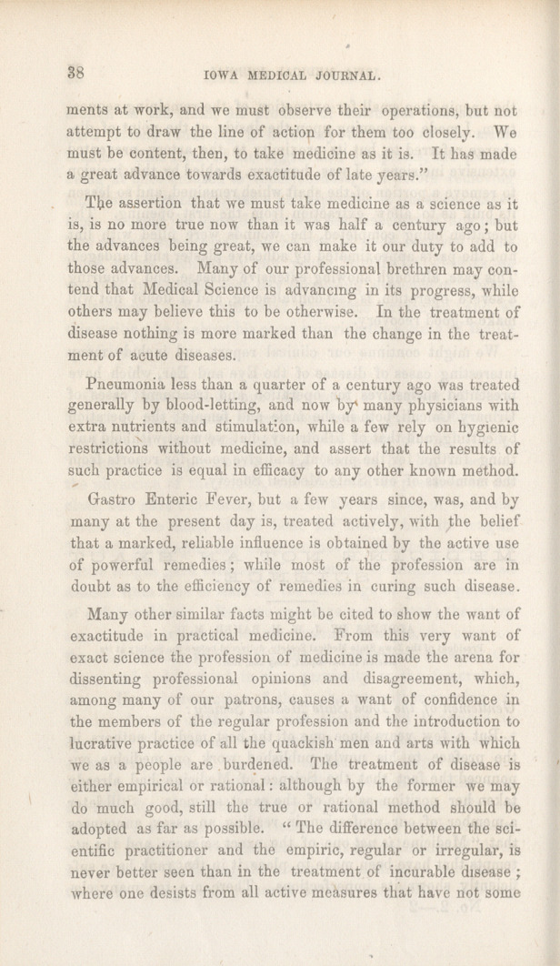 Medicine Not an Exact Science.