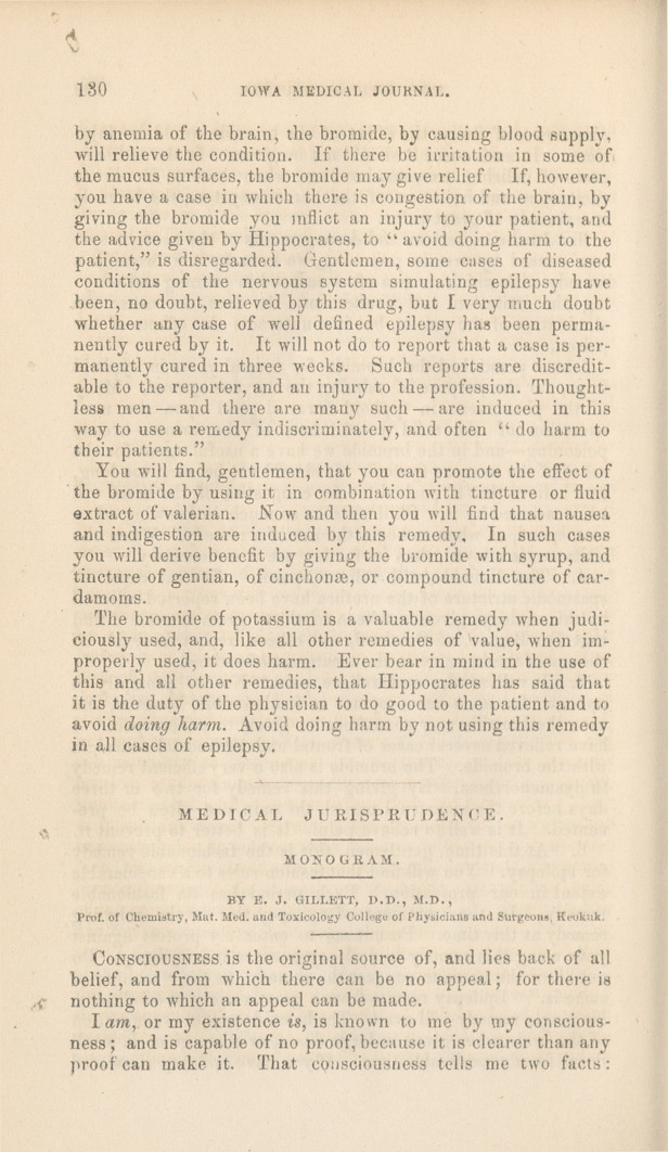 Medical Jurisprudence: Monogram.