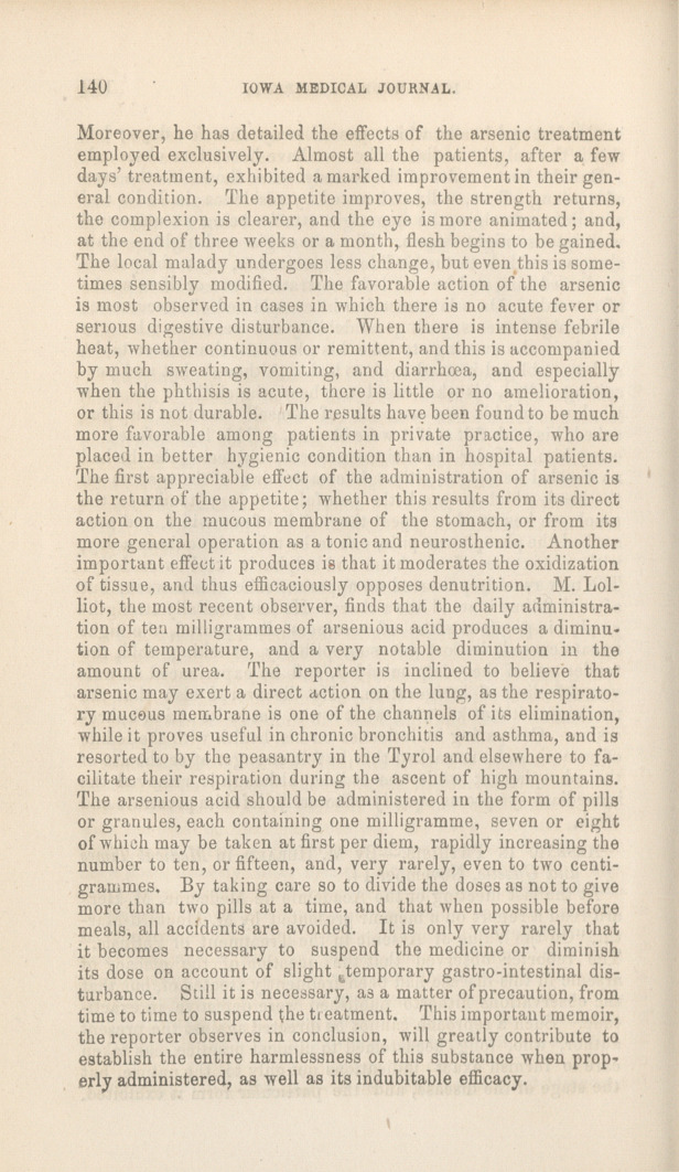 Arsenic in Phthisis.