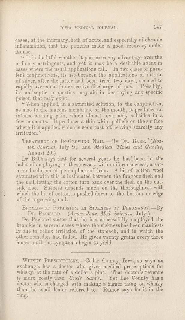 Carbolic Acid in the Treatment of Conjunctivitis.