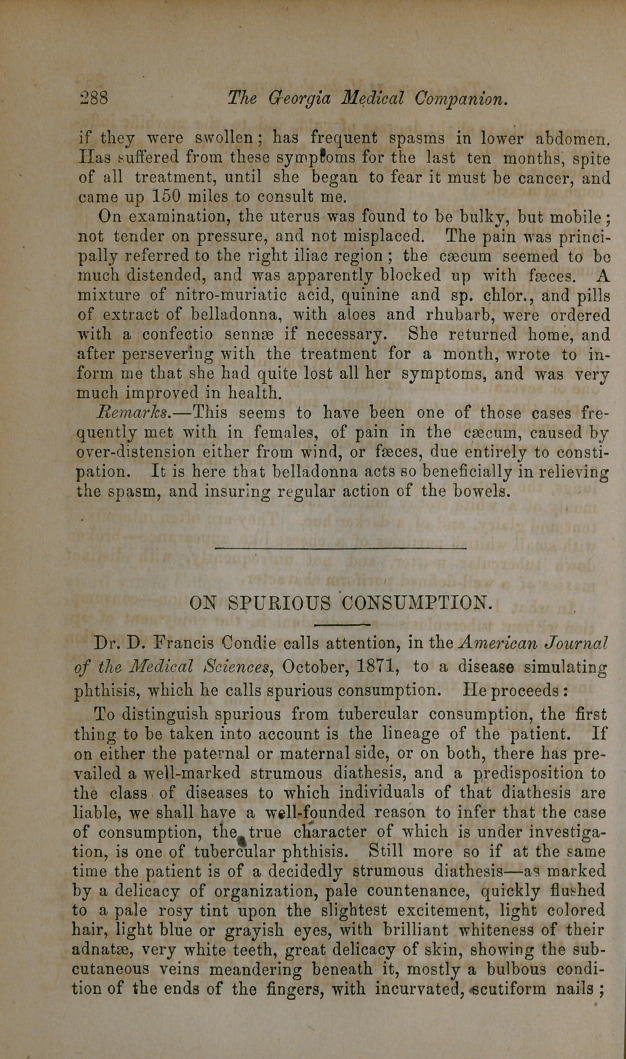 Diseases of the Rectum Stimulating Uterine Disease.