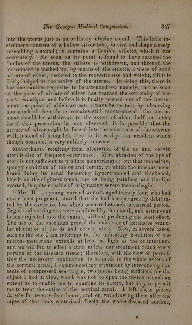 On the Treatment of Some Forms of Menorrhagia.