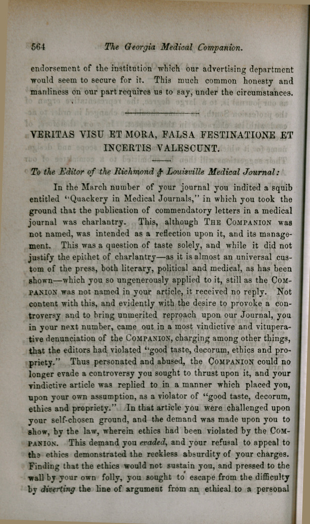 Veritas Visu Et Mora, Falsa Festinatione Et Incertis Valescunt.