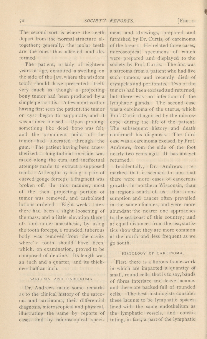 Transactions of the Chicago Society of Physicians and Surgeons: Regular Meeting, Jan. 11, 1875.