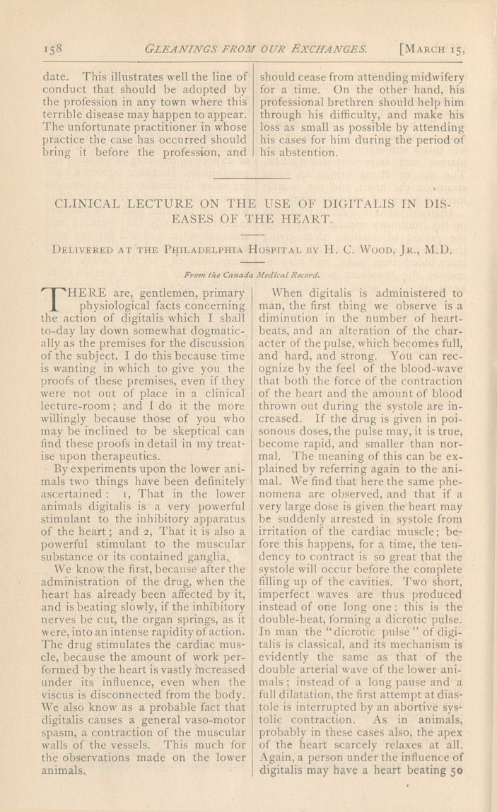 The Contagion of Puerperal Fever.