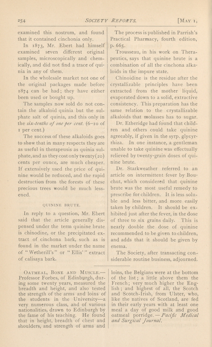 Transactions of the Chicago Society of Physicians and Surgeons: Regular Meeting, April 26, 1875.