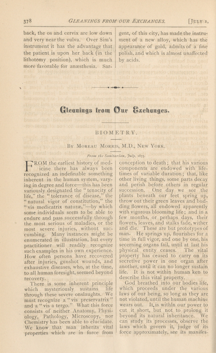 Chicago Society of Physicians and Surgeons: Regular Meeting, June 14, 1875.