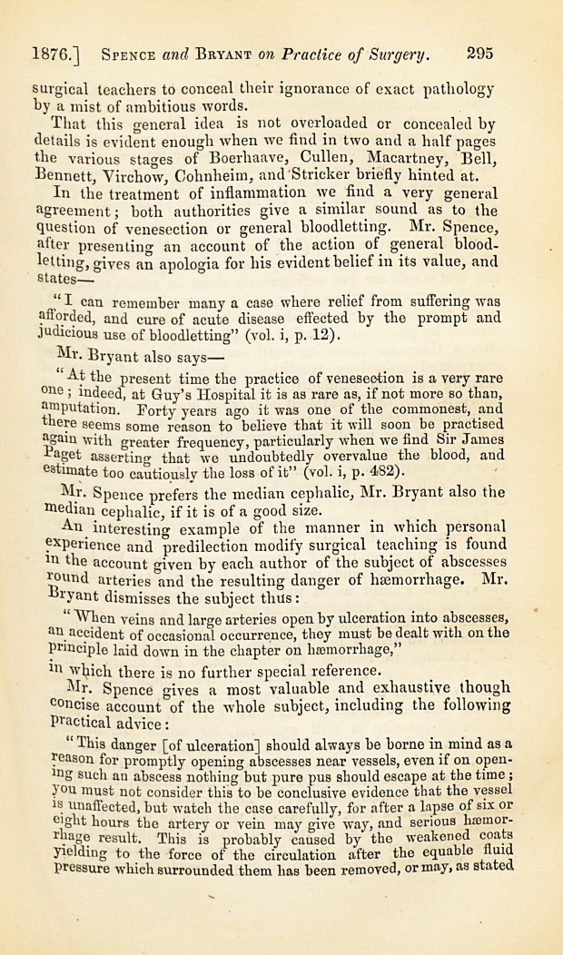 Spence and Bryant on Practice of Surgery.