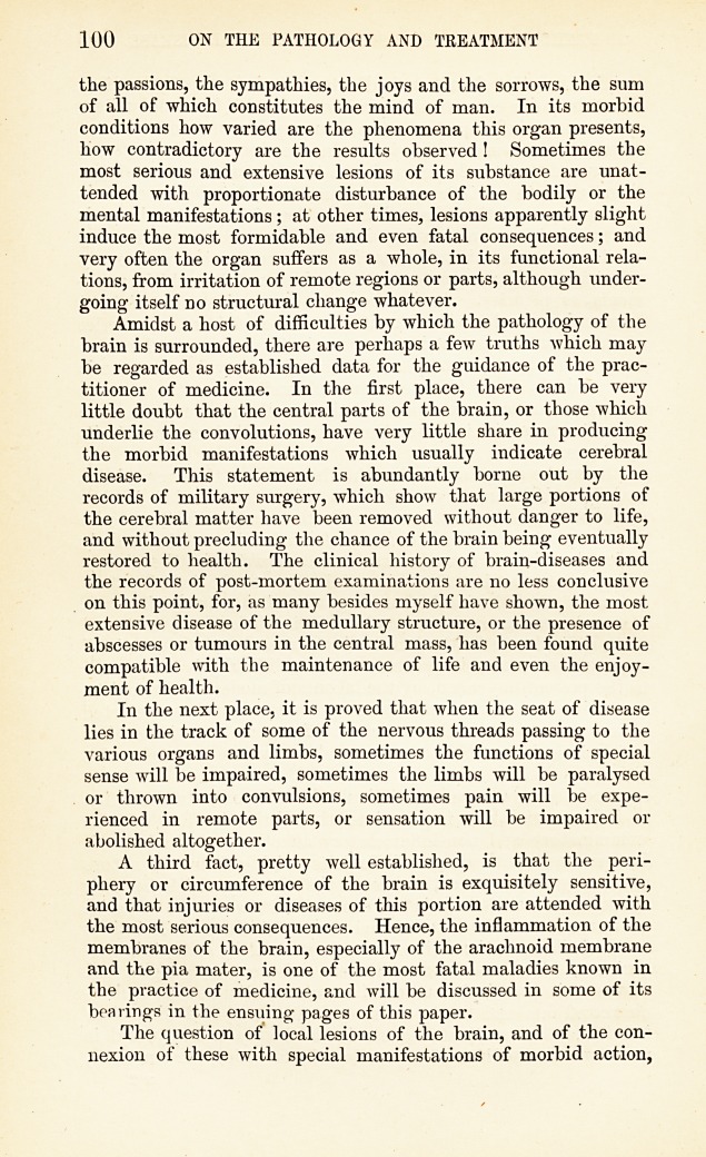 Pathology and Treatment of Cerebral Disease: No. V.