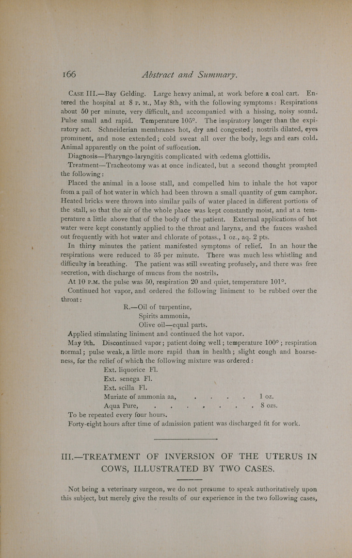 Selected Cases Hospital Reports.