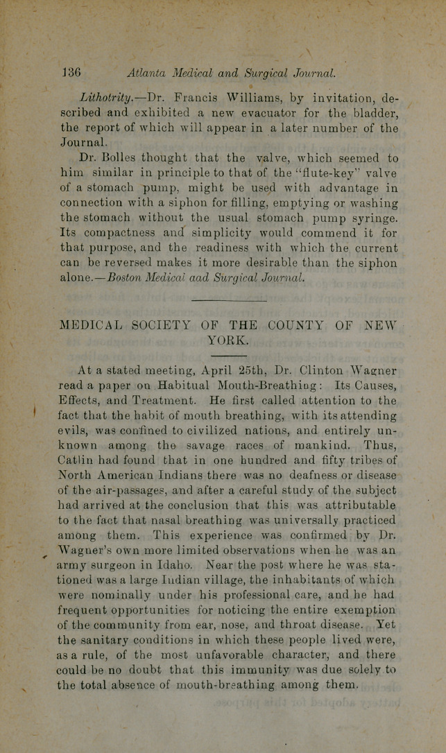 Medical Society of the County of New York.