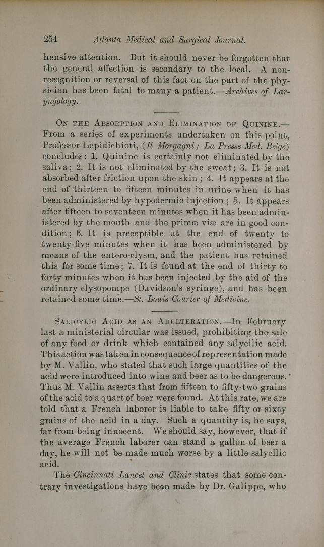 Salicylic Acid as an Adulteration.