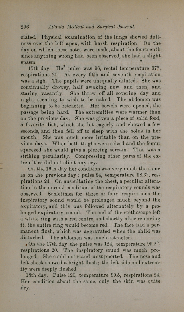 Four Cases of Tubercular Meningitis.