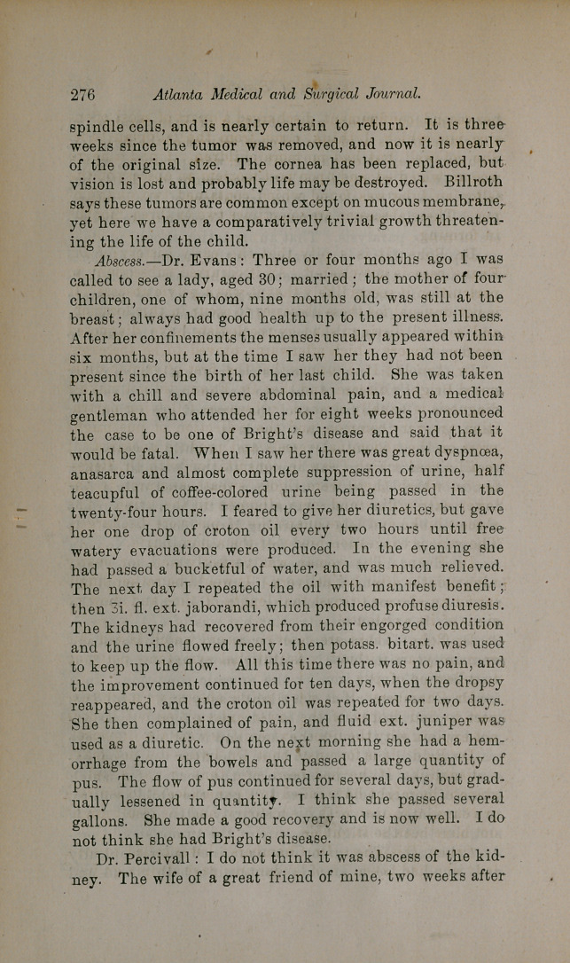 Medical and Surgical Society of Baltimore.