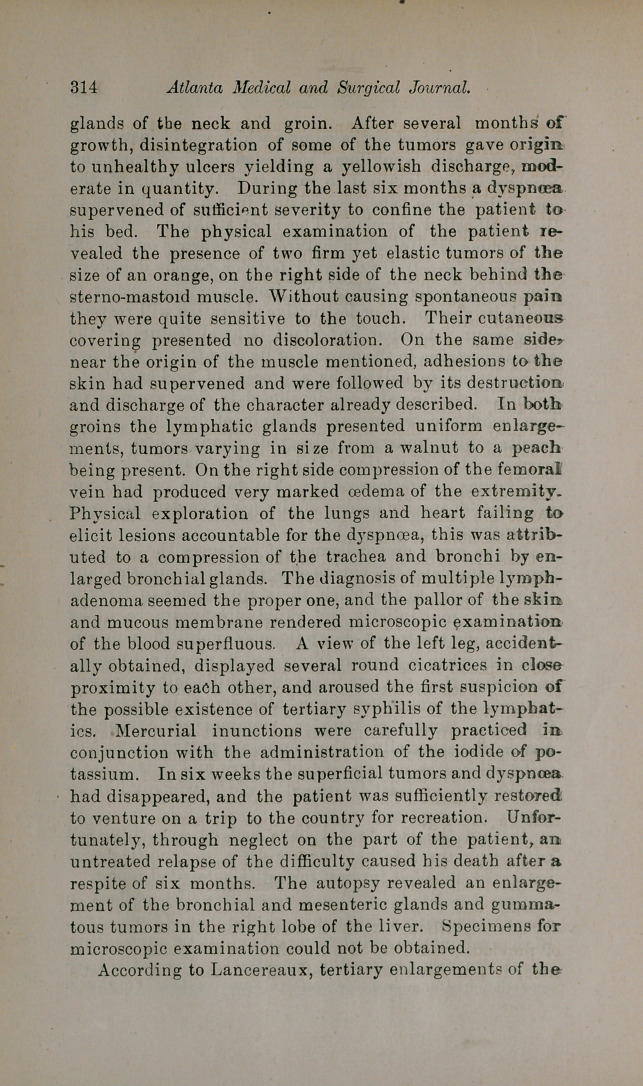 Rare Cases of Syphilis.