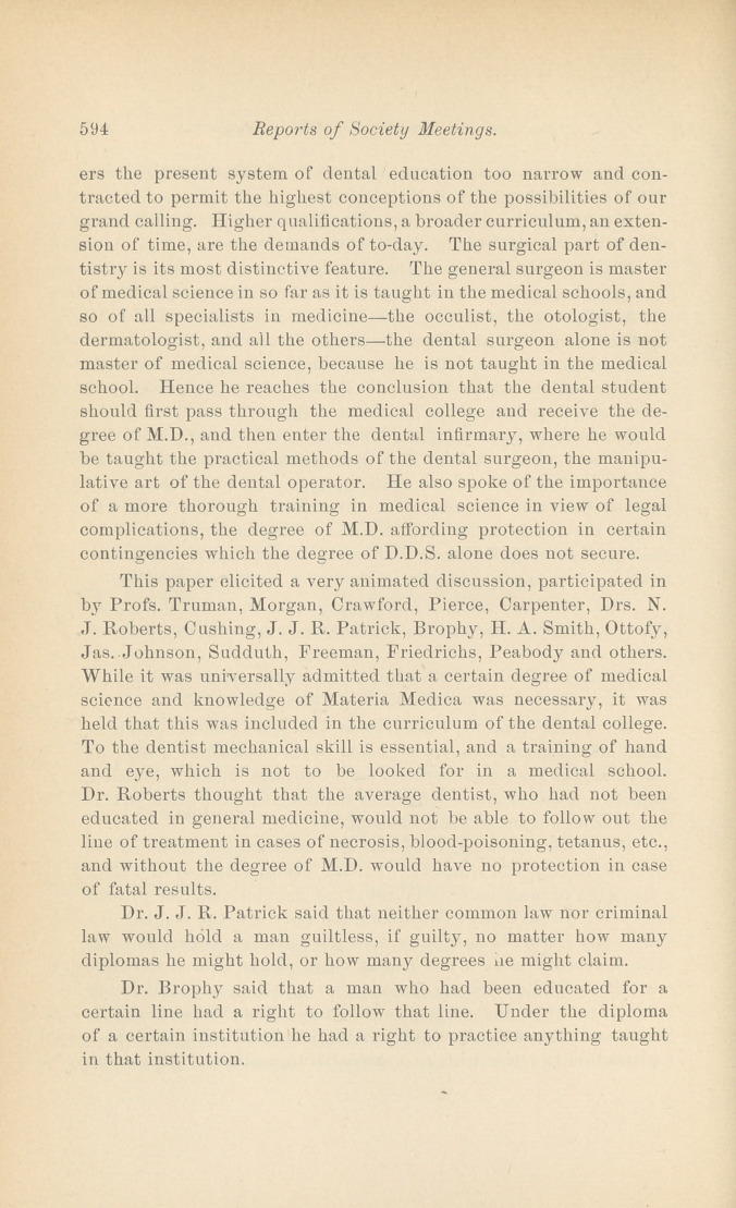 American and Southern Dental Associations: Joint Meeting Held at Louisville, Ky., August 28, 29, 1888.