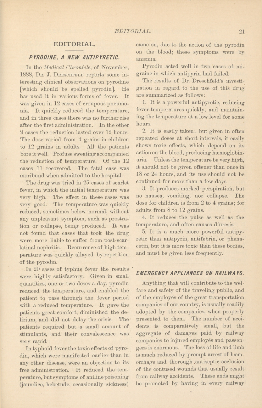 Pyrodine, a New Antiseptic.