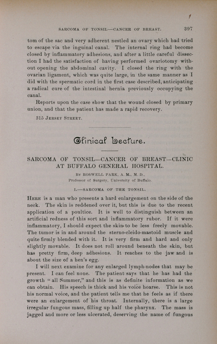 Two Peculiar Cases of Hernia.