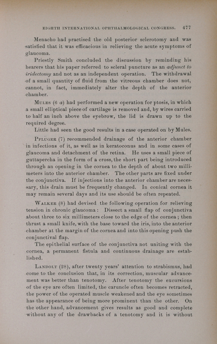 The Eighth Periodical International Ophthalmological Congress.