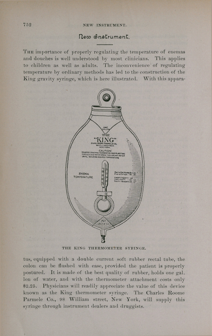 The King Thermometer Syringe.