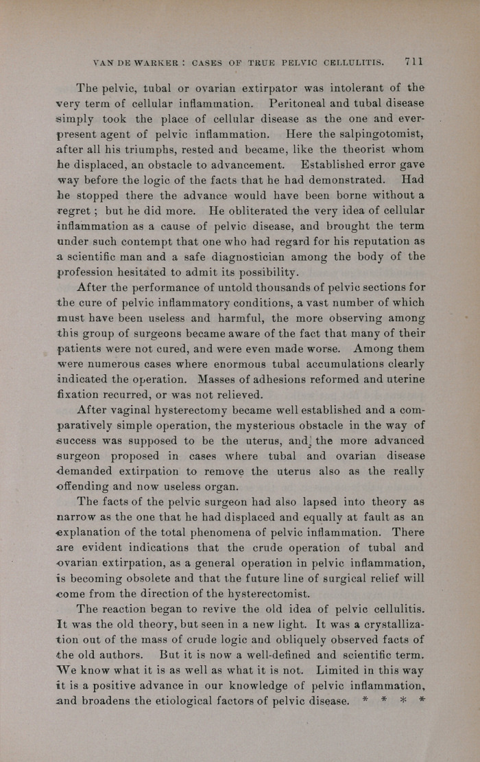 A Few Cases of True Pelvic Cellulitis-A Plea for More Thorough Pelvic Surgery.