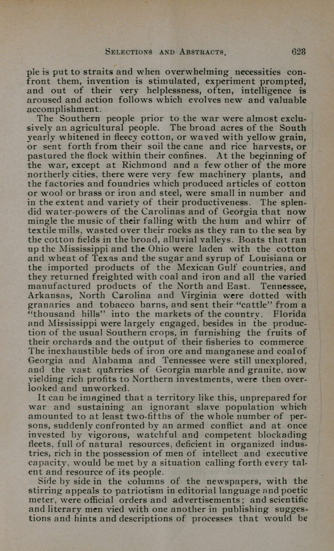 Some of the Drug Conditions during the War between the States, 1861-65.