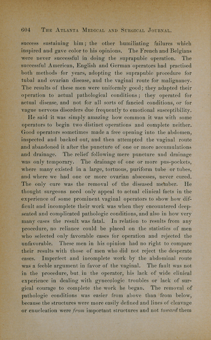 Chicago Gynecological Society: Regular Meeting Held September 18, 1898.