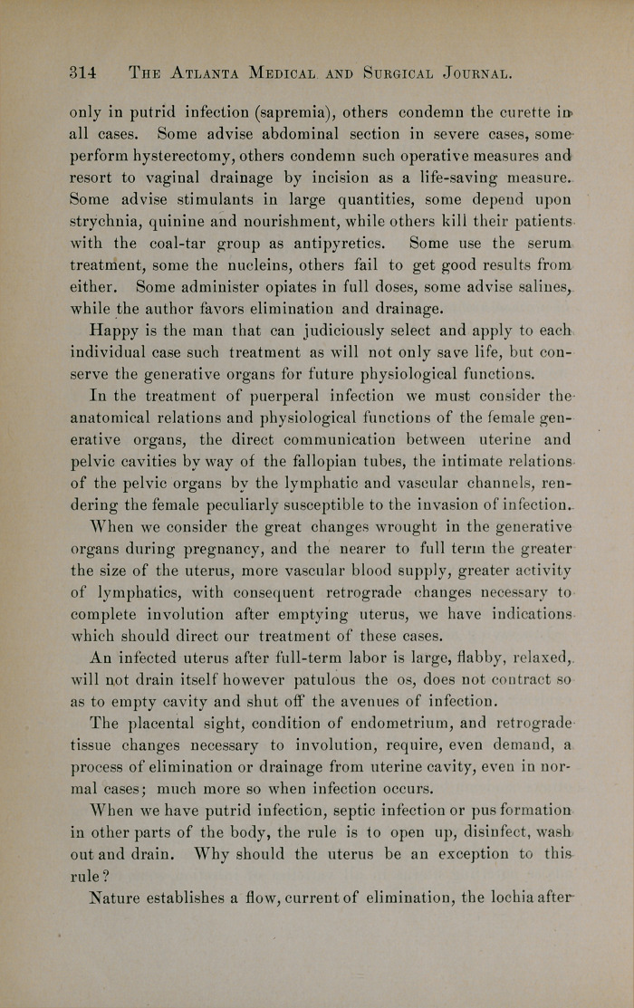 Indications for and Aseptic Technique of Uterine Drainage after Labor and Abortion.