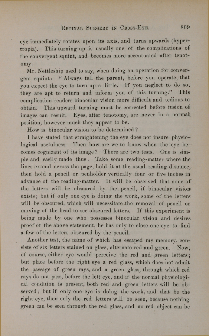 Retinal Surgery in Cross-eye or Strabismus.