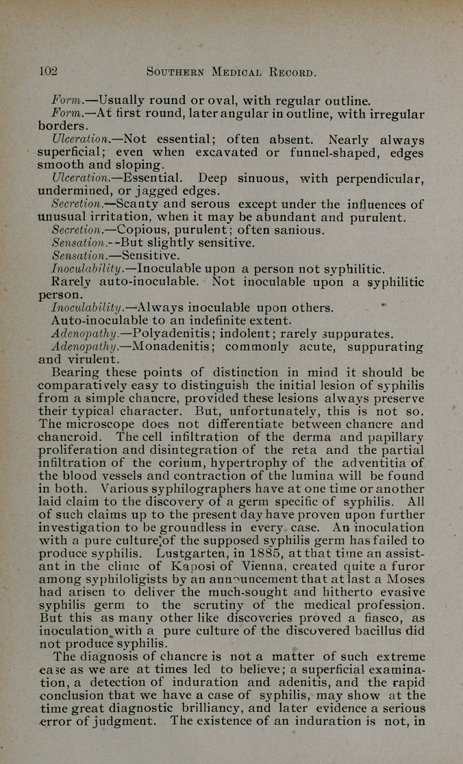 Is a Hard (Or So-Called) Chancre a Sufficient and Reliable Evidence of Syphilis Infection?