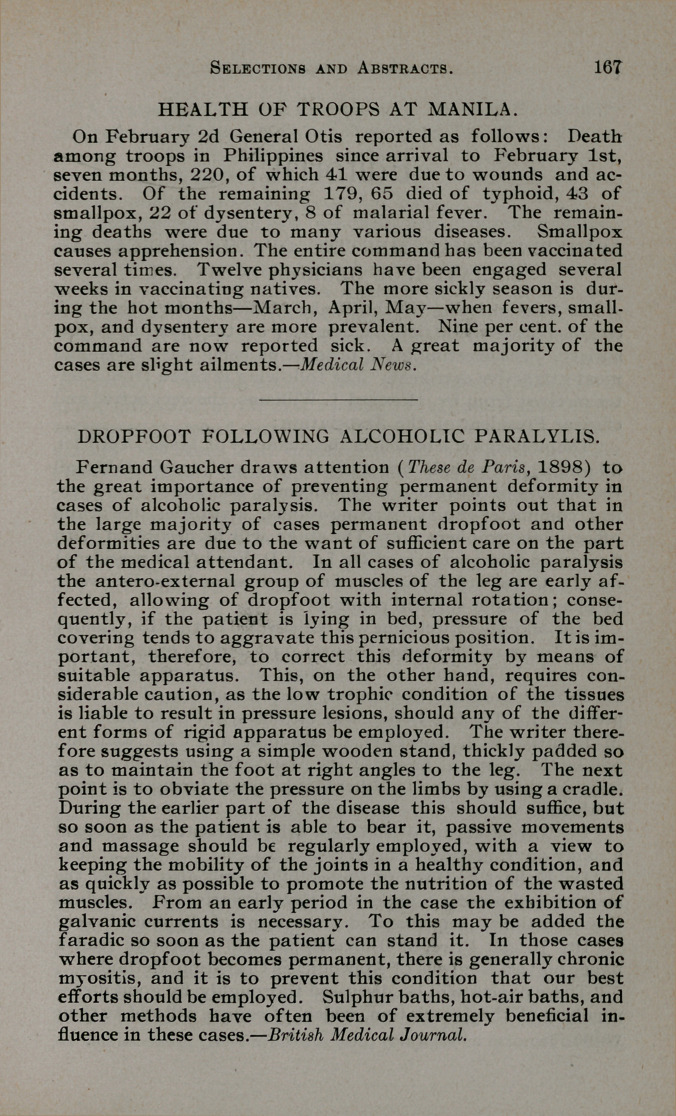 Health of Troops at Manila.