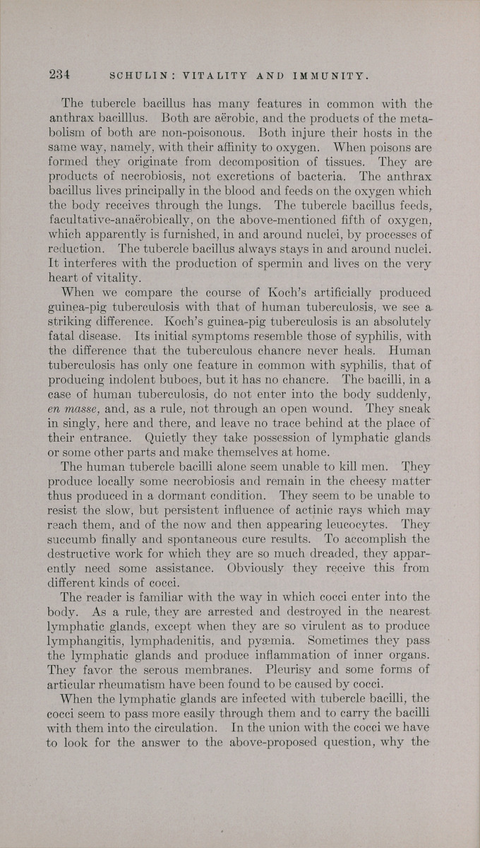 Vitality and Immunity.