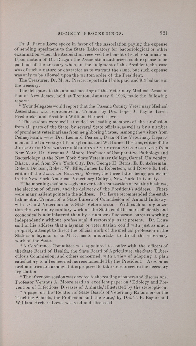 Society Proceedings.