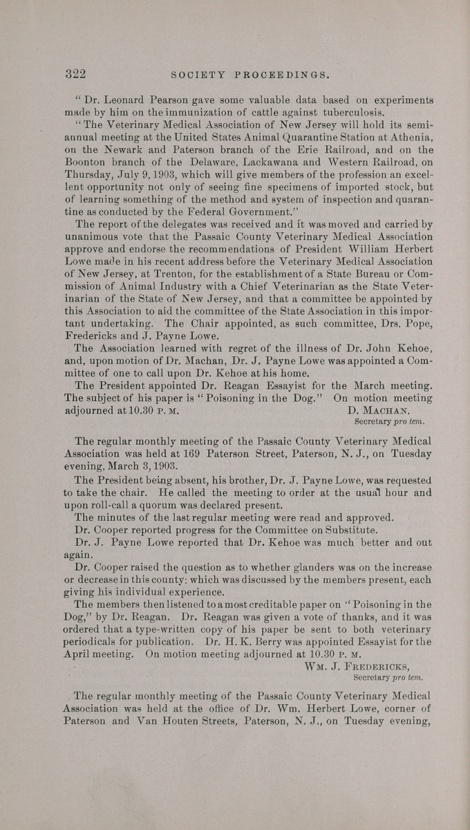 Society Proceedings.