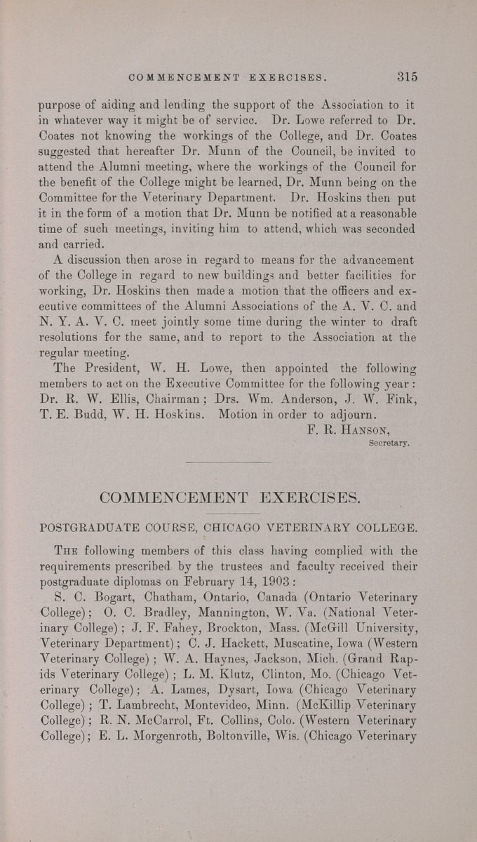 Among the Colleges.