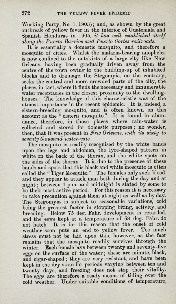 The Yellow Fever Epidemic in New Orleans in 1905.