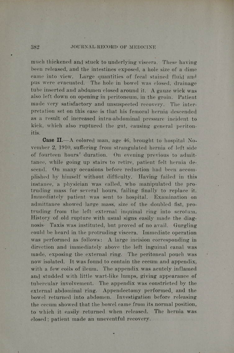 Report of a Few Interesting Surgical Cases with Unusual Findings.