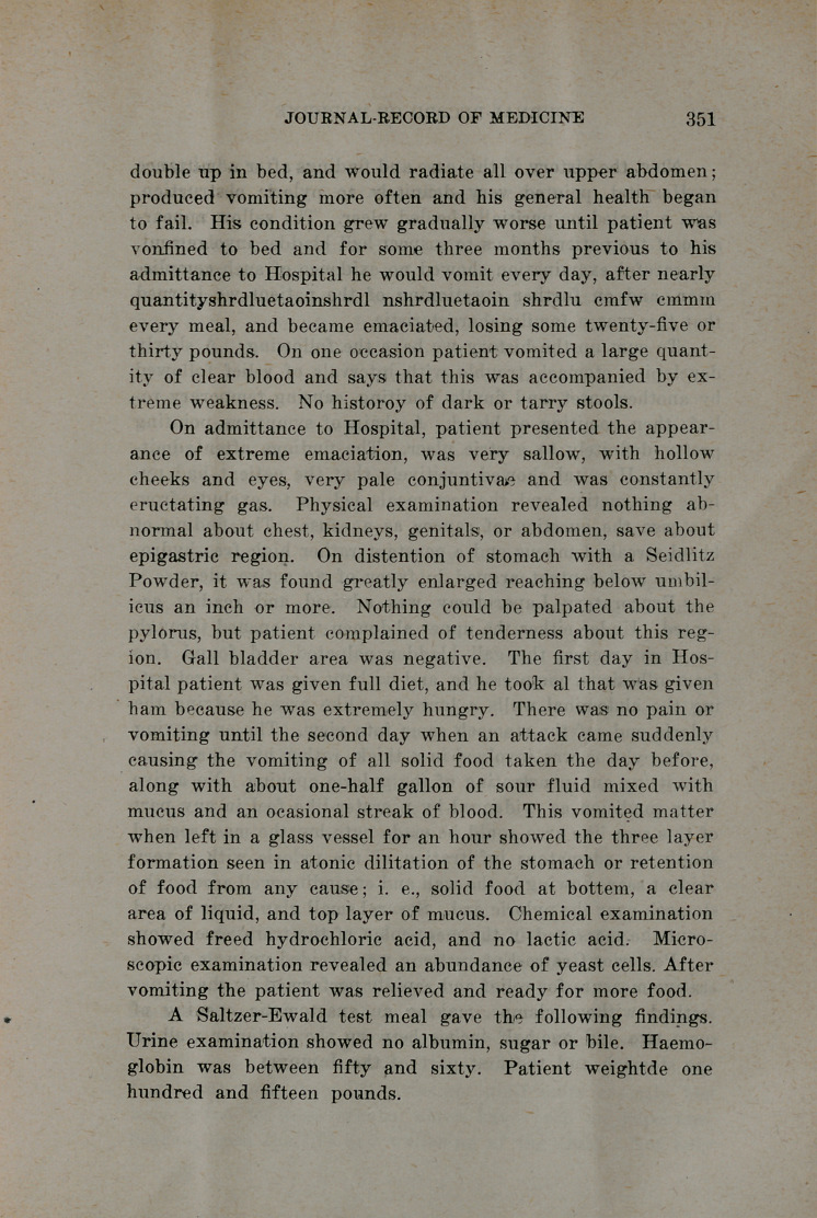 Surgical Dyspepsia-A Case Report.