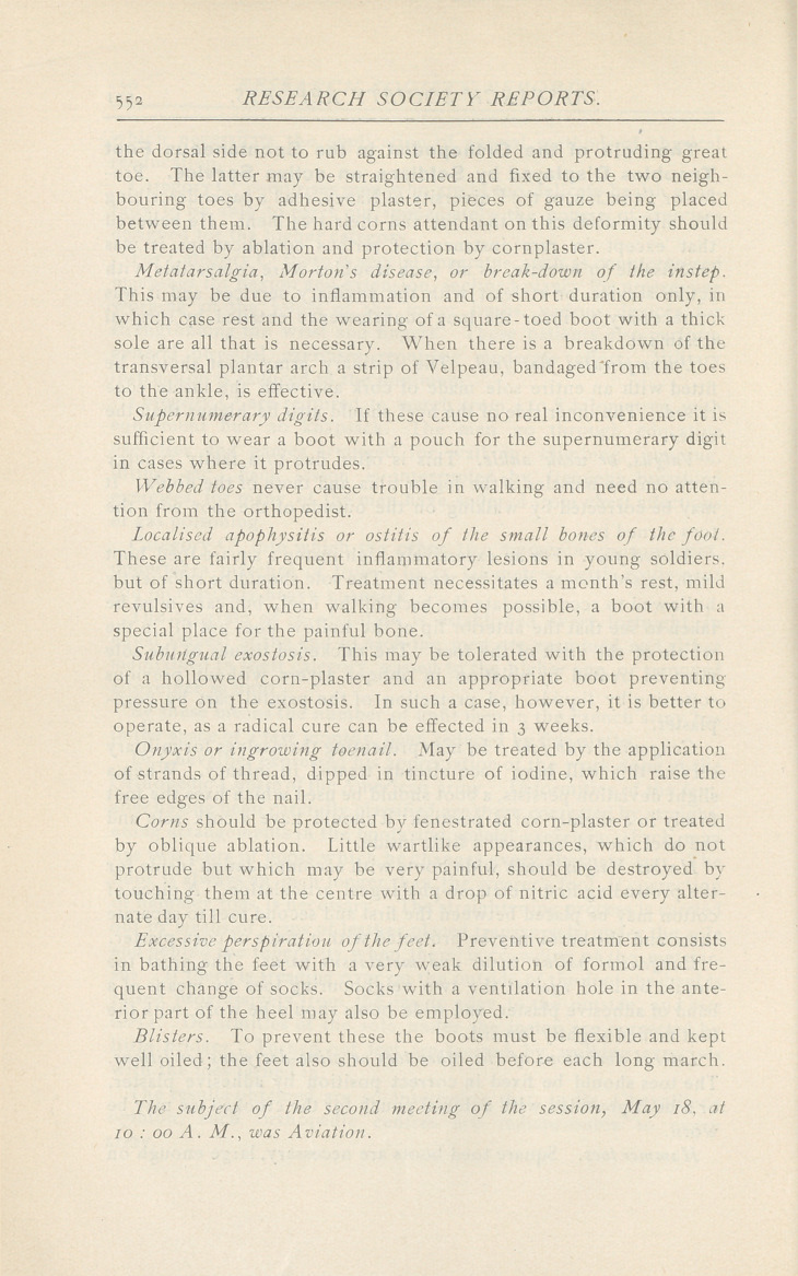 The Role of the Orthopedist in the Spontaneous Foot Troubles Displayed by Soldiers on Active Service.