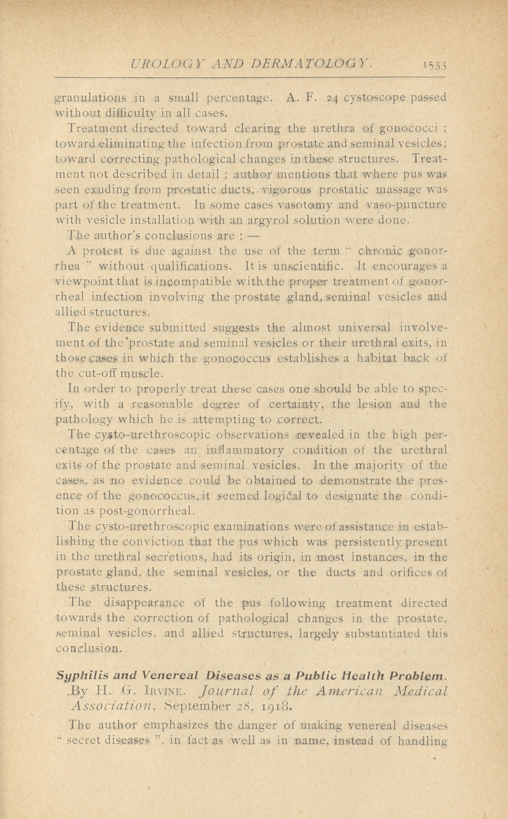 Syphilis and Venereal Diseases as a Public Health Problem.