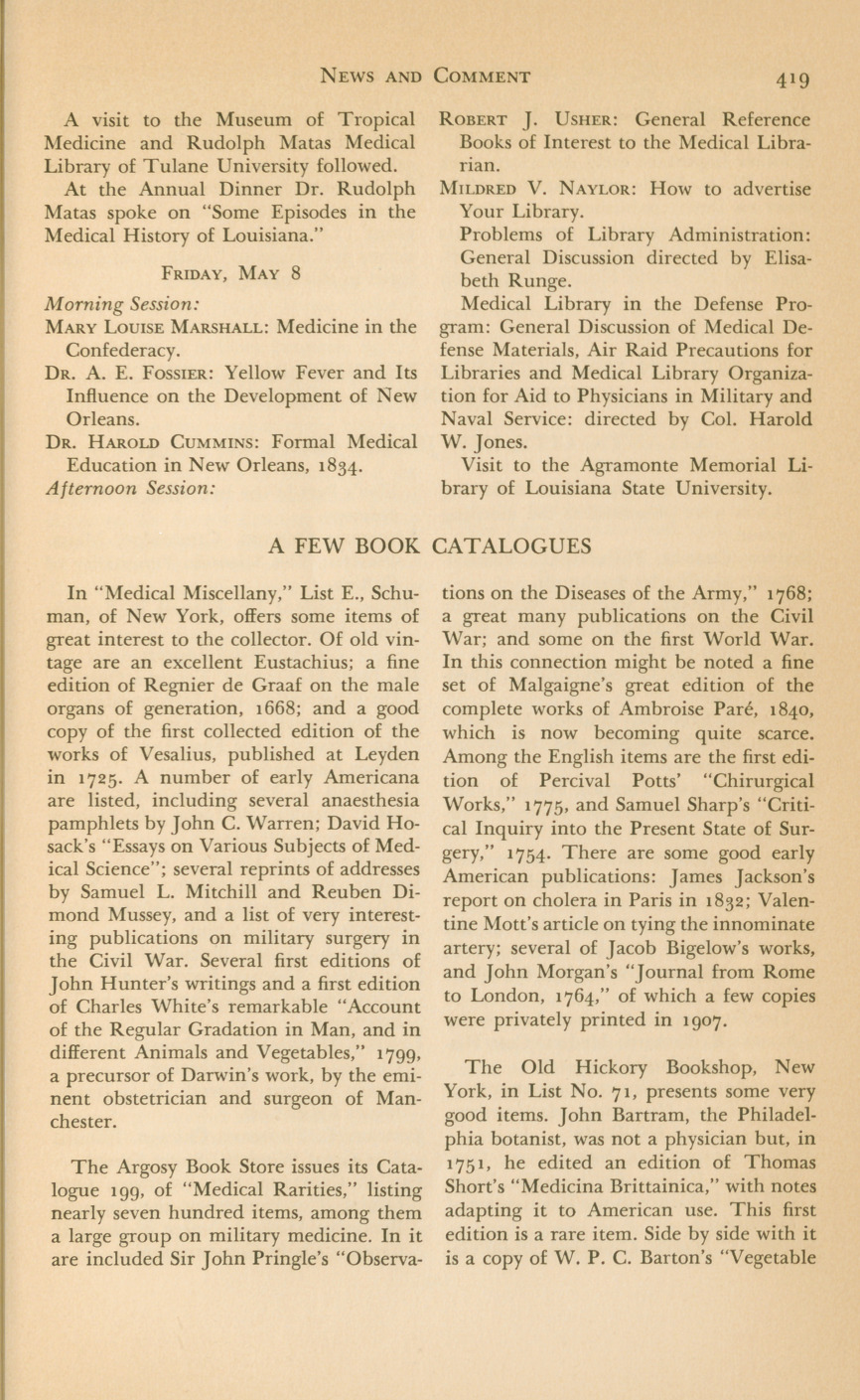 A Few Book Catalogues.