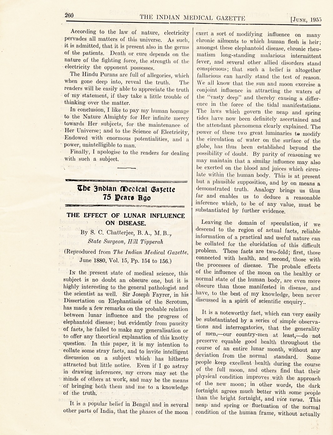 Seventy Five Years Ago.