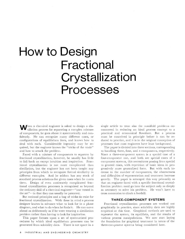 How to Design Fractional Crystallization Processes