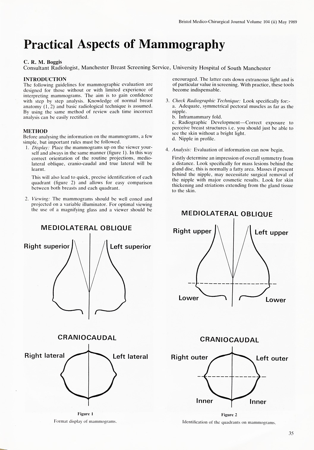 Practical aspects of mammography.