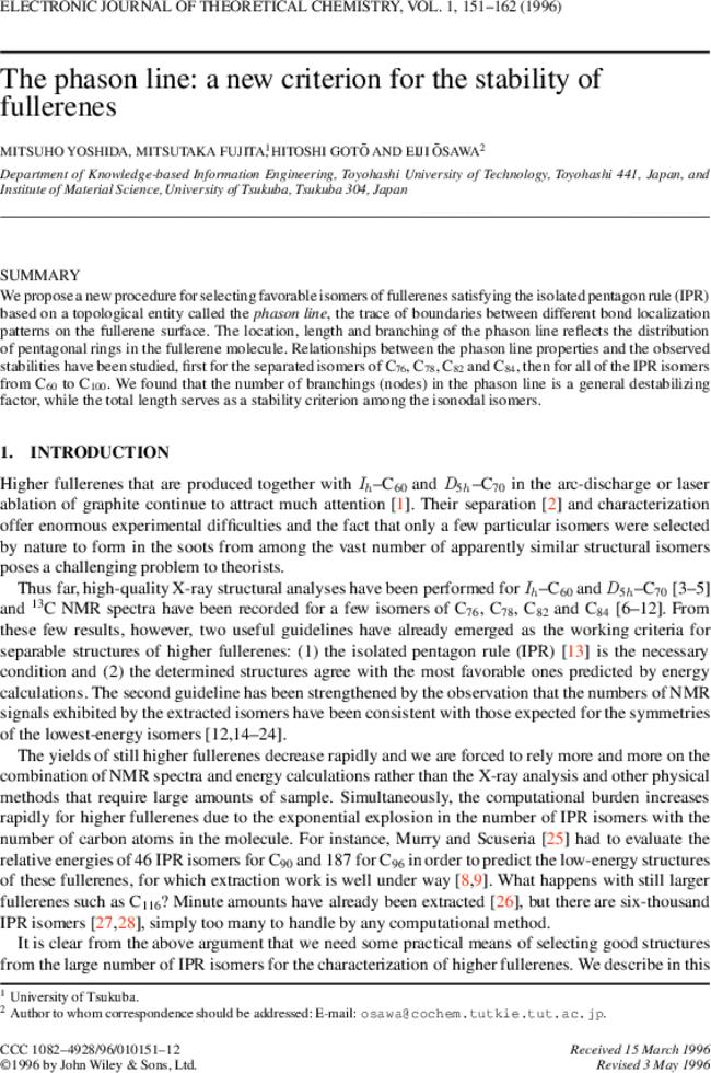 The phaseon line: a new criterion for the stability of fullerenes