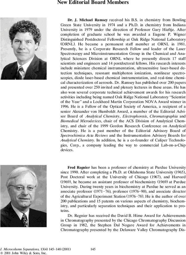 New editorial board members