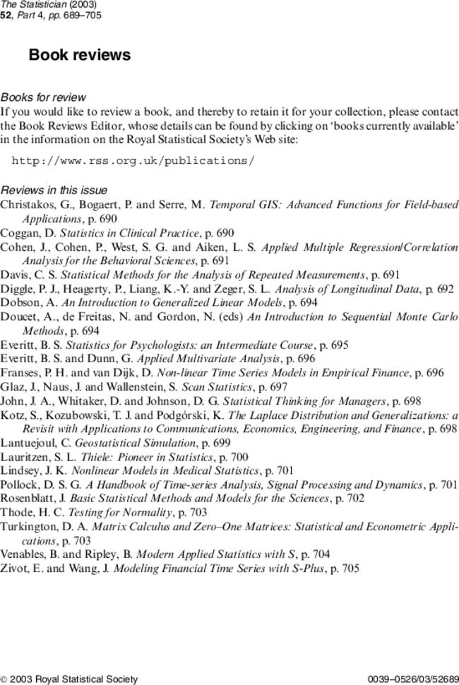 Nonlinear Models in Medical Statistics